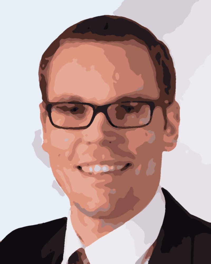 Dr. Alex Stolz, Portrait als stilisierte Illustration